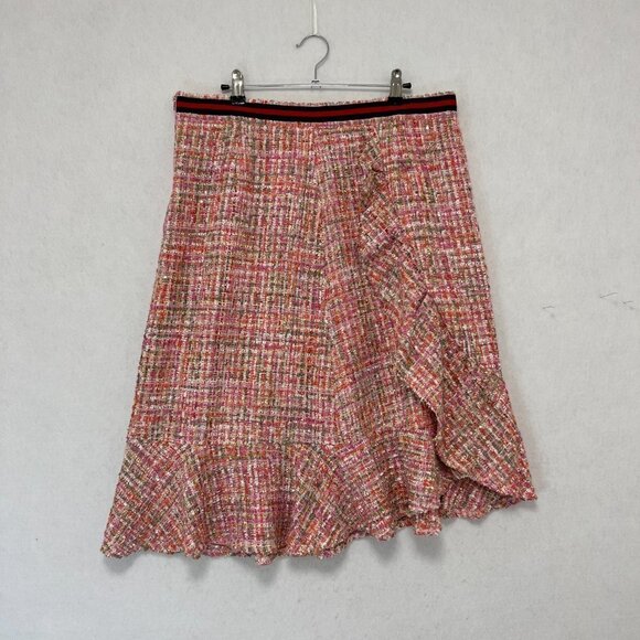 Gracia Tweed Sequin Ruffle Skirt Women's XL NWT - Picture 8 of 11